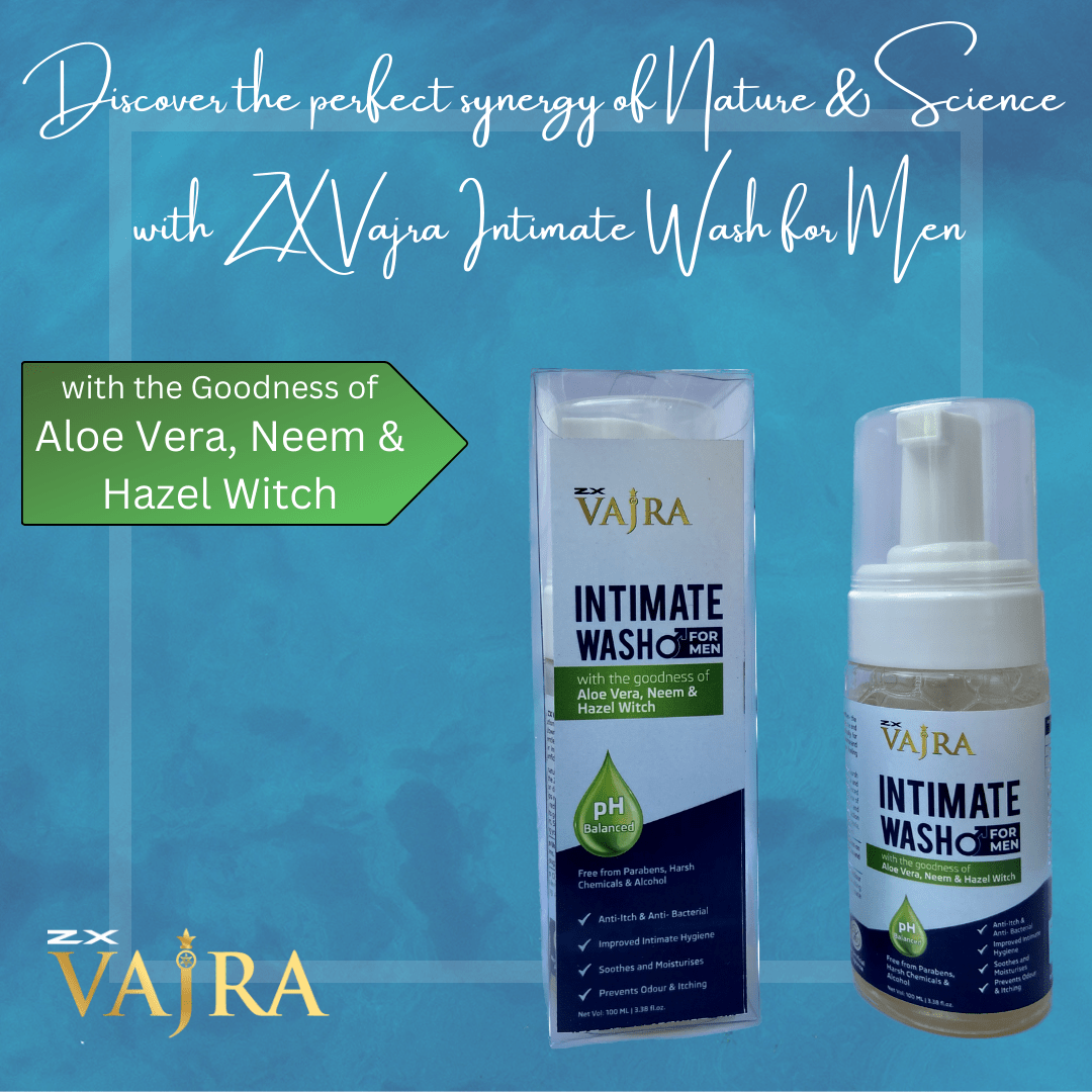 ZX Vajra Intimate Wash for Men  | pH Balanced | 100 ML